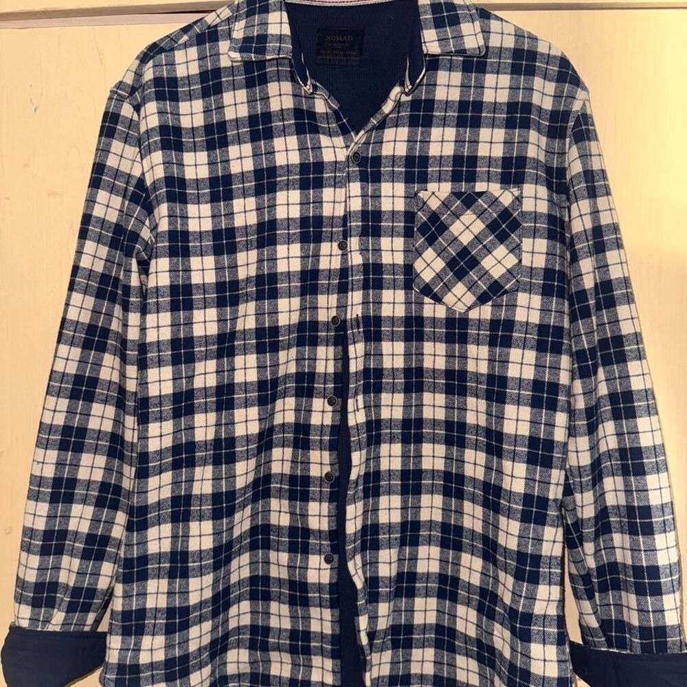 Pacsun Men's Blue and Navy Shirt